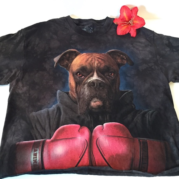 The Mountain Tops - The Mountain Retro Women’s Medium Boxer Dog Shirt